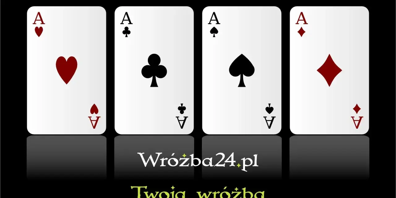 Cztery asy: kier, karo, pik i trefl. Poznaj znaczenie kart klasycznych i odkryj swoją wróżbę na Wróżba24.pl.