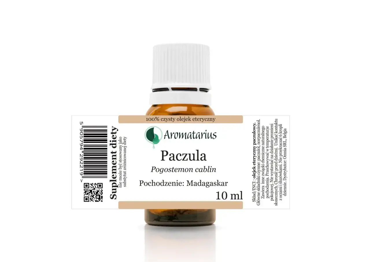 Olejek eteryczny paczula (Pogostemon cablin) z Madagaskaru. 10 ml. Co to jest paczula? To naturalny olejek o intensywnym zapachu.